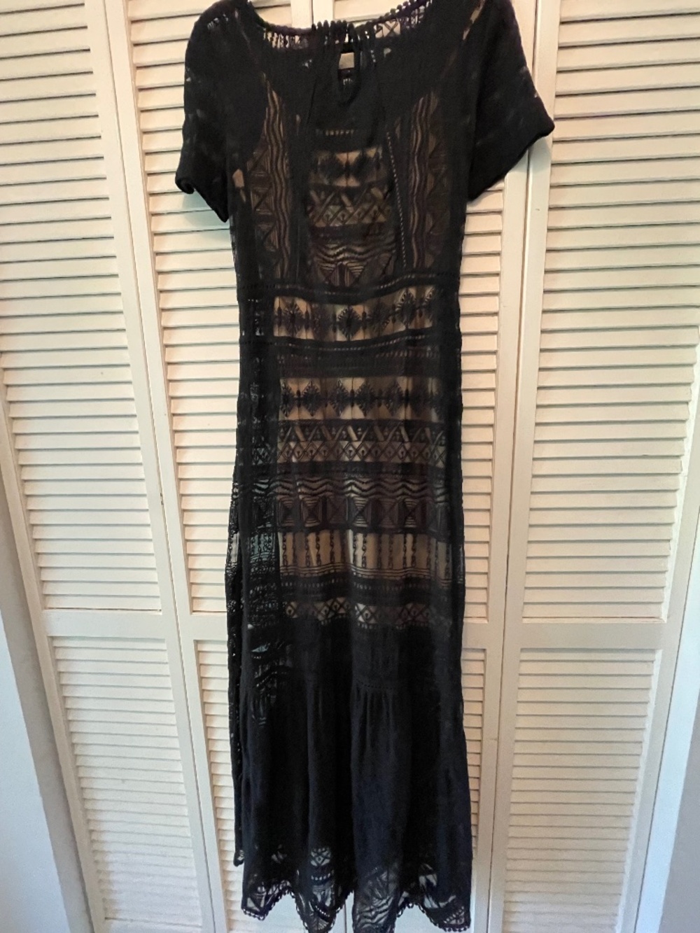 Black Maxi lace Sundance dress